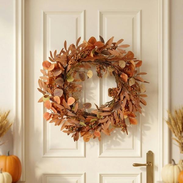 Garden Greatness Natural Russet Toned Foliage Wreath