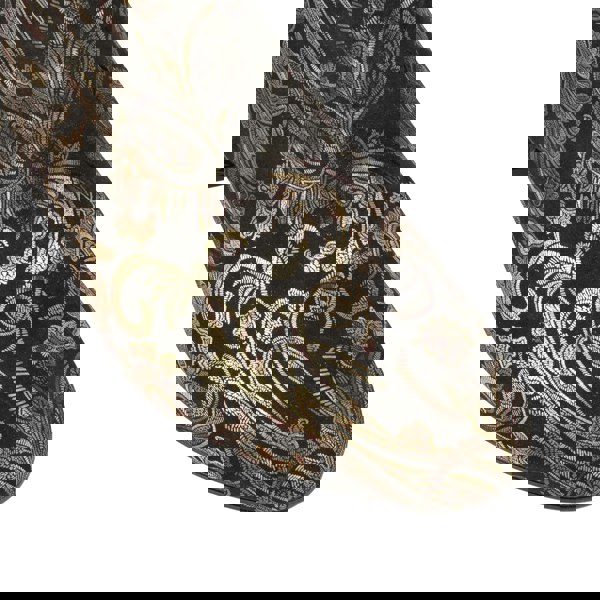 Embassy London Iris - Black & Gold & Burgundy - Women's leather ankle boot with soft insoles