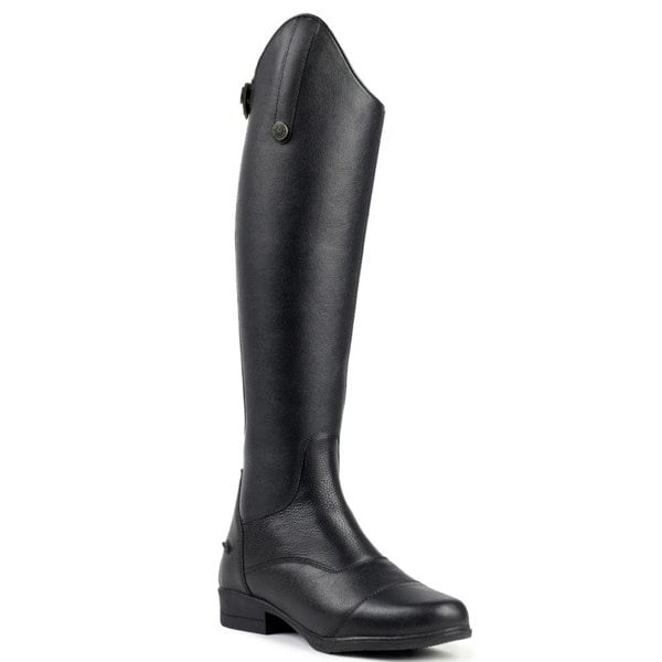 Moretta Womens/Ladies Carla Leather Long Riding Boots - Black