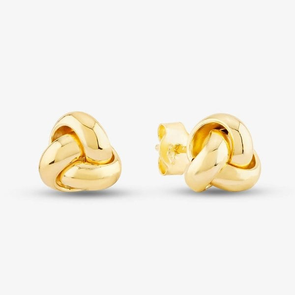 T. H. Baker 9ct Yellow Gold Small Knot Stud Earrings 1.55.6239