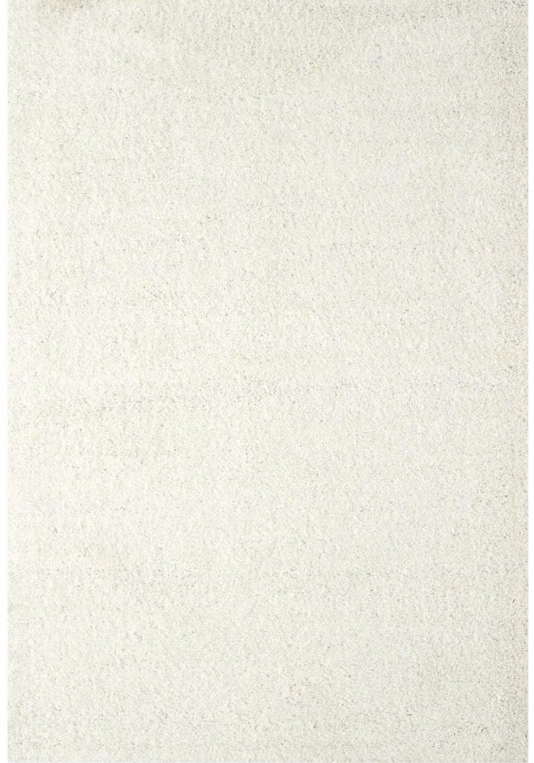 Shaggy Rug Plain White high quality, non-shedding