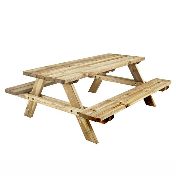 Cerland Matisse Picnic Table 6ft 6 Person Pressure Treated Wooden Dining Set