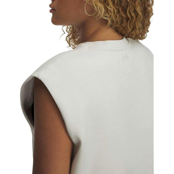 Under Armour Womens/Ladies Unstoppable Fleece Sleeveless Pullover - Cream - 