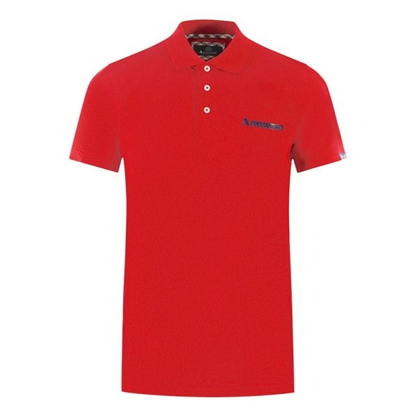 Aquascutum Boxed Logo Polo Shirt - Red