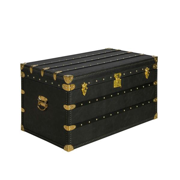 Angel Cerdá Black Leather Trunk 5159