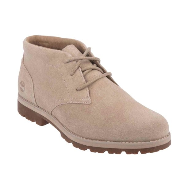 Timberland Mens Britton Leather Mid Cut Square Boots - Light Brown