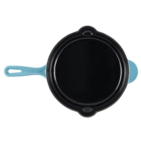 Cook Professional Cast Iron Frying Pan & Skillet 2 Piece Set | Teal