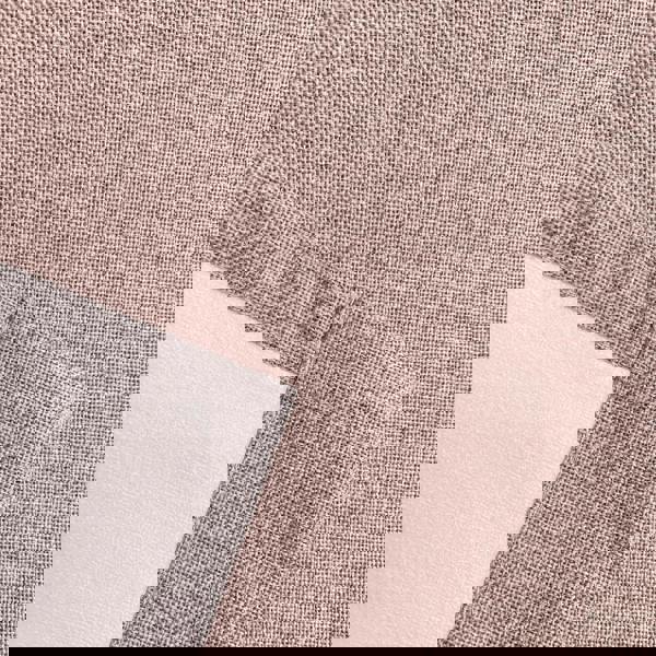 Enhanced Living Blush Textured Basketweave 100% Blackout Curtains - Thermal/Energy Saving Pair with Eyelets For Living Room & Bedrooms