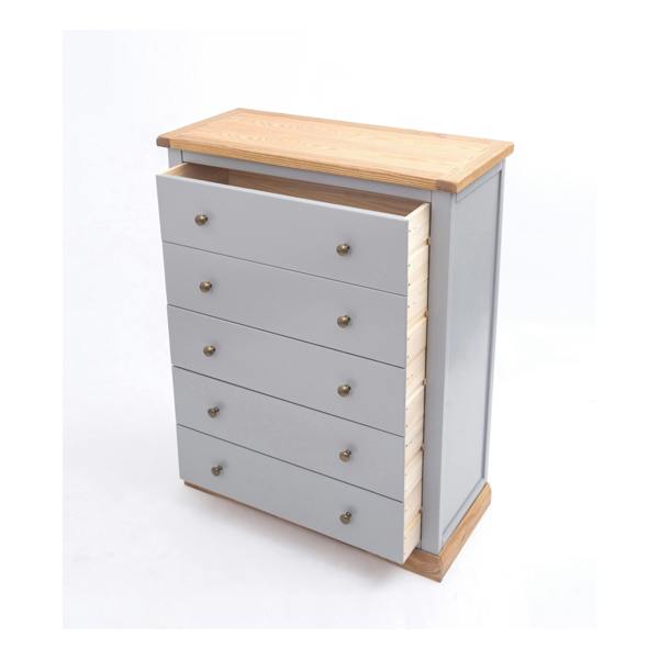 Cabinet Bits Bicarri 5 Drawer Chest of Drawers Brass Knob