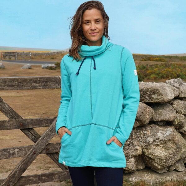 Lazy Jacks LJ99 - Ladies Drawstring Sweatshirt - Sea Green