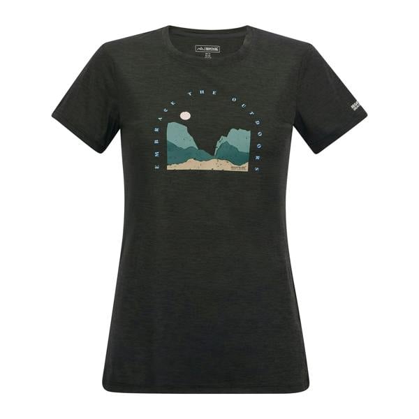 Regatta Womens/Ladies Fingal Art T-Shirt - Black Marl