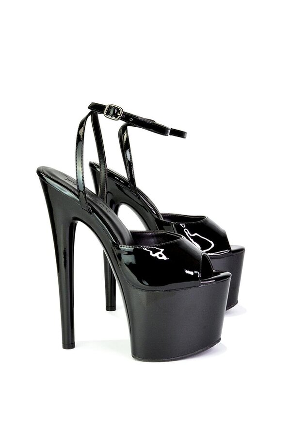 XY LONDON Strappy Peep Toe Stiletto High Heel Platform Shoes