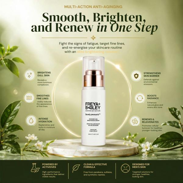 Aquarius Freya + Bailey Doyenne AHA Miracle Brightening Serum Brightness Boost Treatment