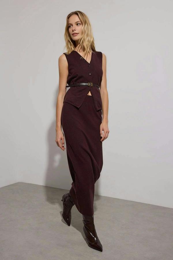 WOVCOR Premium Yarn Knit Skirt