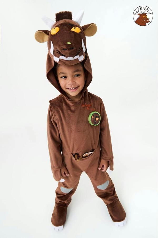 Vanilla Underground Gruffalo & Friends Unisex Kids Brown Gruffalo 3D Headpiece 1 Piece Costume