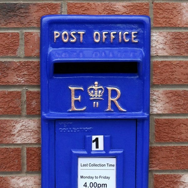 Monstershop Blue Scottish Post Box