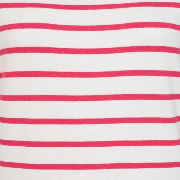 Lazy Jacks LJ8 - Ladies Short Sleeve Striped Breton Top - Cherry