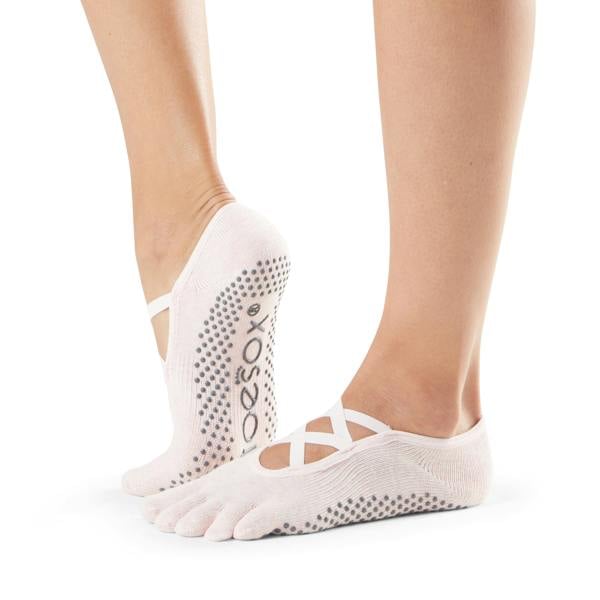 ToeSox Elle Full Toe Grip Socks - Ballet Pink