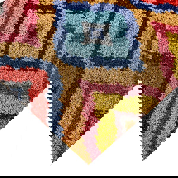 My Mat Printed Coir Bright Ikat Doormat