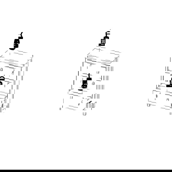 Furniture To Go Madrid Chest 3 drawers in Matt Black