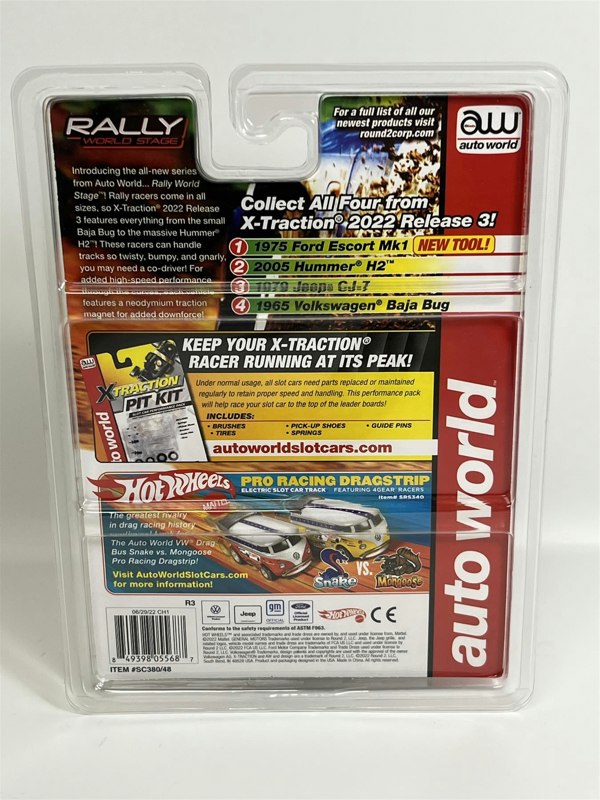 Auto World Slot Cars 2005 Hummer H2 #2253 HO Scale Slot Car X Traction Rally Auto World SC380-2