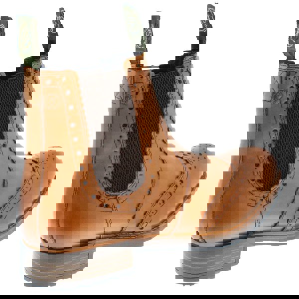 Frank James Chepstow Mens Brogue Chelsea Dealer Cleated Sole Leather Boots