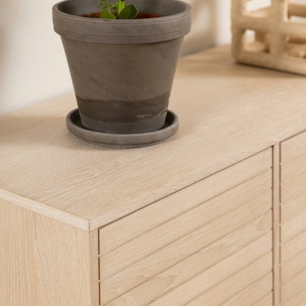 Furniture To Go Linley 4 Door Sideboard in White Oak