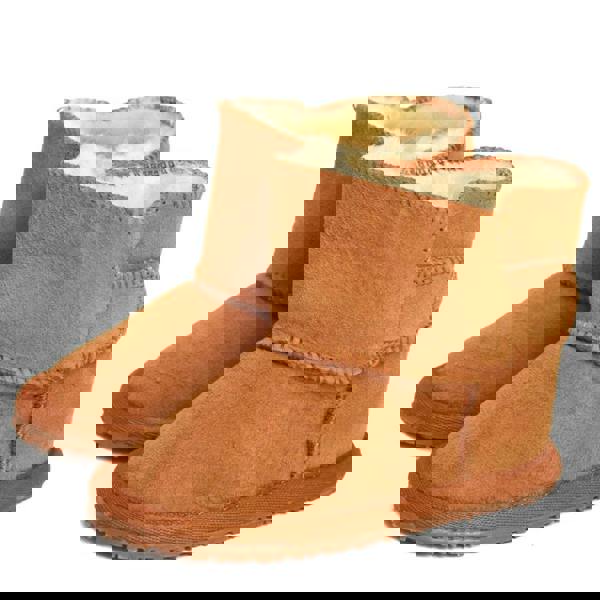 Eastern Counties Leather Baby Frankie Rubber Sole Sheepskin Boots - Tan