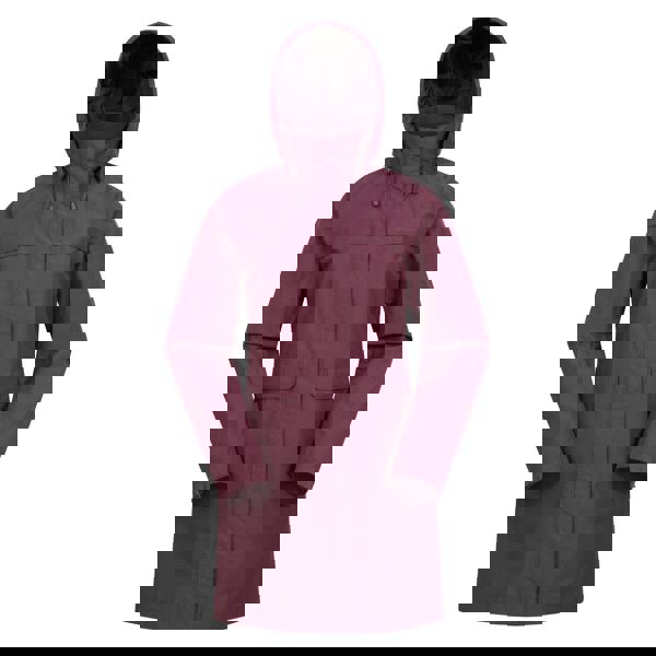 Mountain Warehouse Womens/Ladies Cloudburst Textured Waterproof Jacket - Burgundy