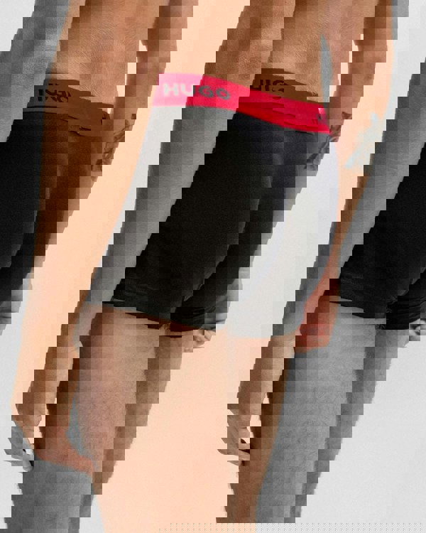 HUGO Triple Pack Mens Trunks - Red/White/Black 972