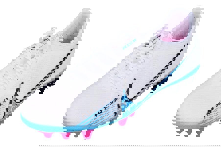 Nike Zoom Vapor 15 Academy AG Mens Football Boots Dj5630  146 - White Metallic Blue Pink Blast 146 - Photo 0