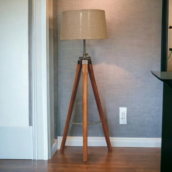 Artisan Furniture Fixed Chrome Tripod Floor Lamp