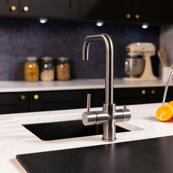 Flode Vier | 4 in 1 Instant Boiling & Filtered Cold Water Tap | Gun Metal Finish