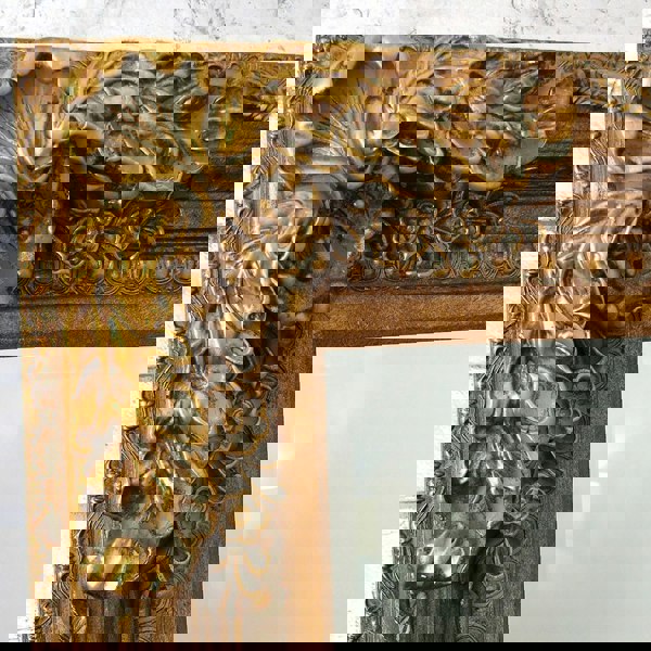 Exclusive Mirrors Cavill X-Large Antique Gold Ornate Louis Leaner Wall Mirror 180cm x 118cm