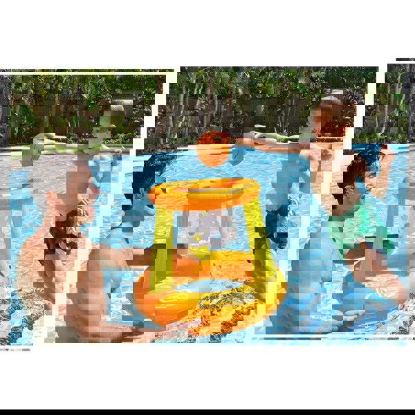 Intex Floating Hoops Game - Inflatable Basketball Hoop Ø 67 x 55 cm | Fun Pool Toy for Kids & Adults
