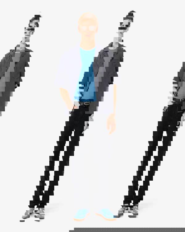 Lacoste Mens Crew Neck Pima Cotton Jersey T-Shirt - Abyss Blue JBK | CHO | Designer Mens Short Sleeve T-Shirts & Tops