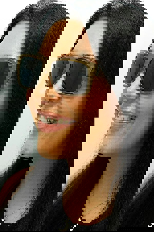 INVU Sunglasses B2130 C Beige Cloudy Demi Blue Polarized