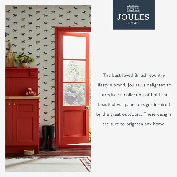Joules Festival Floral Trellis Cream Wallpaper