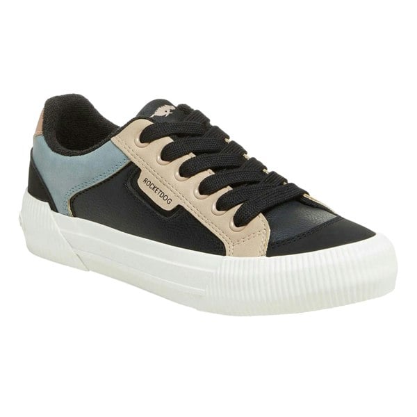 Rocket Dog Womens/Ladies Cheery Colour Block Trainers - Black