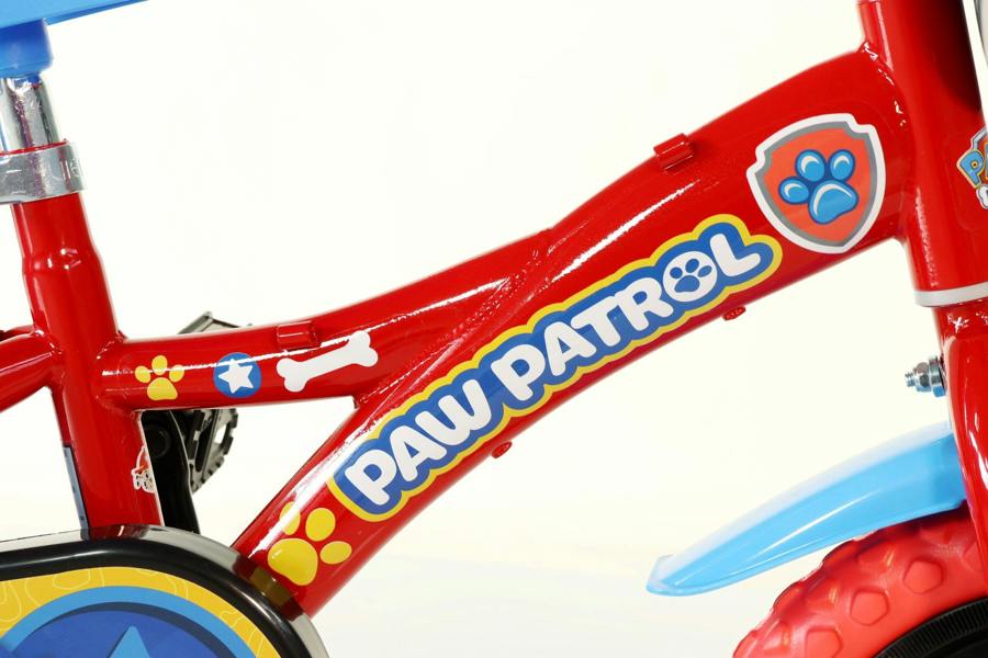 Dino Bikes Dino Paw Patrol Kids Bike with 12" Wheels and Stabilisers