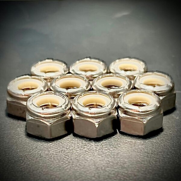 Fixaball UNC Hex Nyloc Nut A2/ 304 Stainless Steel DIN 985