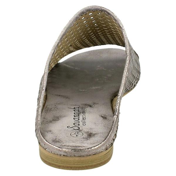 Savannah Ladies Savannah Flat Punched Upper Mule Sandals