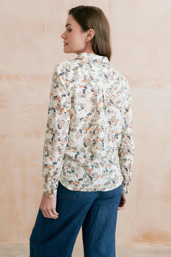 Lily & Me Patsy Organic Ditsy Shirt Ecru