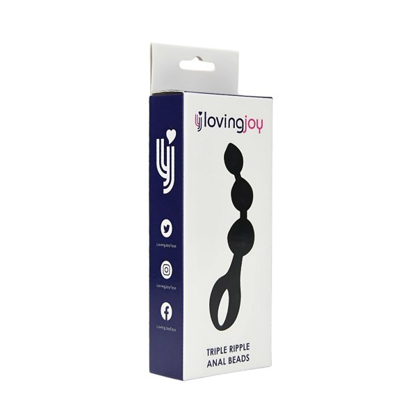 Loving Joy Triple Ripple Beads-Black