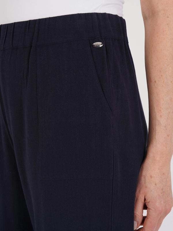 TIGI Relaxed Linen Patch Pocket Trouser - Navy