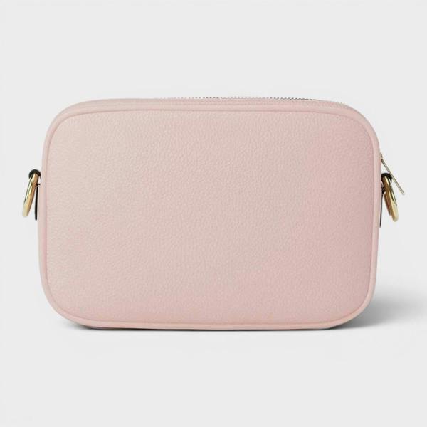 Michael Kors Pebbled Leather Camera Crossbody Bag Rose