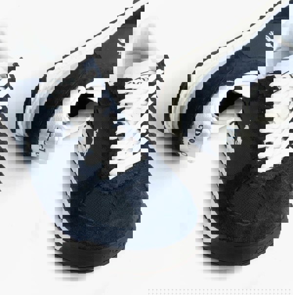 Polo Ralph Lauren Mens Varick Suede & Oxford Lace Up Trainer Navy