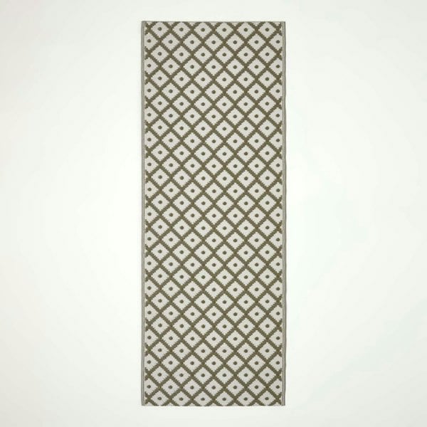 HOMESCAPES Outdoor Rug Luxury Waterproof Reversible Recycled, For Garden, May Geometric