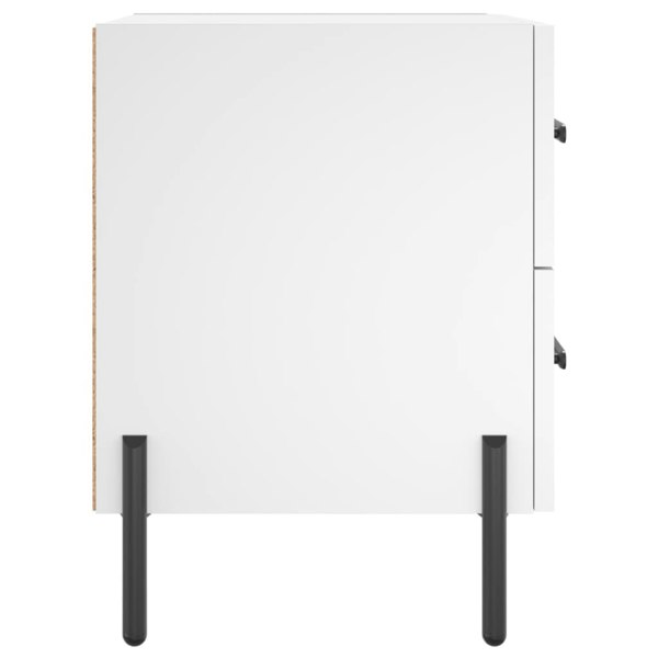 Berkfield Bedside Cabinet White 40x35x47.5 cm Engineered Wood