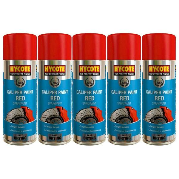 Hycote 5X Hycote Red Caliper Spray Paint 400ml